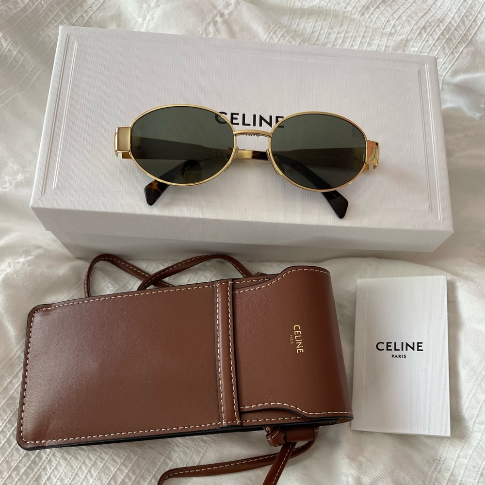 Celine Triomphe Oval Sunglasses